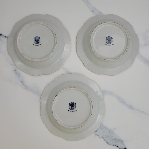 (3) 1950's Western Germany Porcelain Ashtrays - Picture 11 of 15